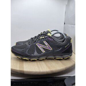New Balance WT810PY2 Shoes Women’s Size 9 Gray Purple Yellow Trail Running Sneak